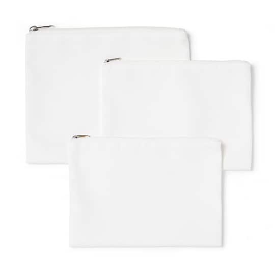 6 Packs: 3 ct. (18 total) Cricut® Linen Cosmetic Bag Blanks